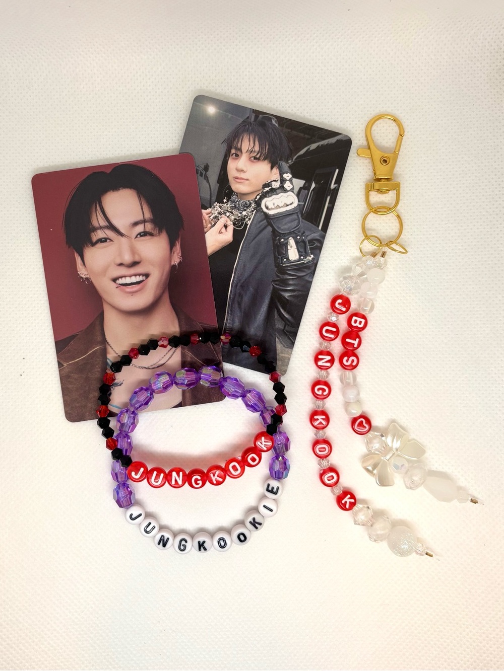 (5pcs) BTS JUNGOOK BIAS BUNDLE Photocard Bracelet Keychain ARIRANG 2026
